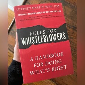Red 'Rules for Whistleblowers' Book